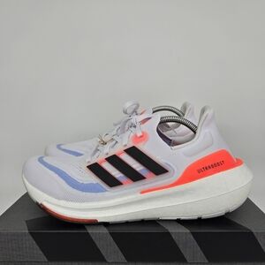 New adidas Ultra Boost Light HQ6351 White Black Solar Red Men’s Shoes Size 9.5